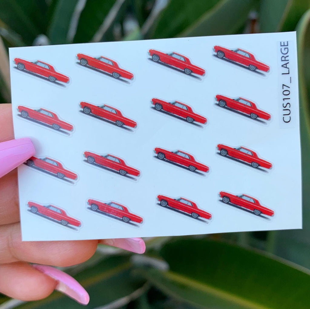 Lux Rosa Impala Nail Stickers (Red)