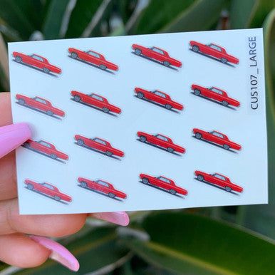 Lux Rosa Impala Nail Stickers (Red)