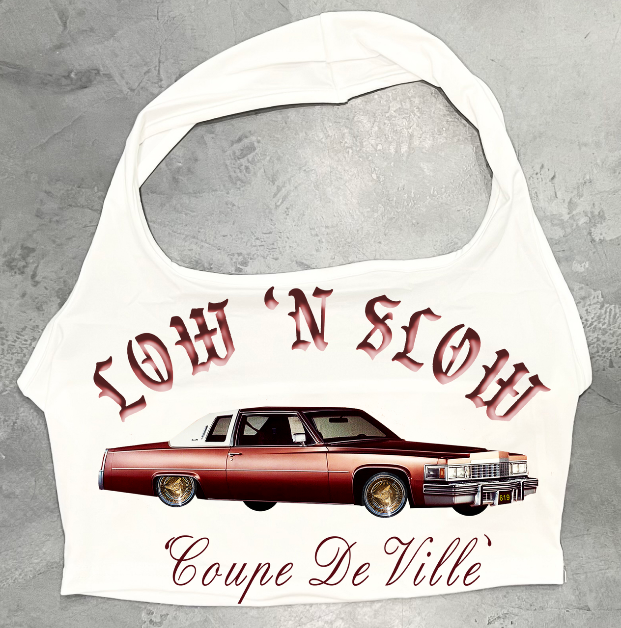 Limited Edition 'CADDY DREAMS' Halter Top (White)