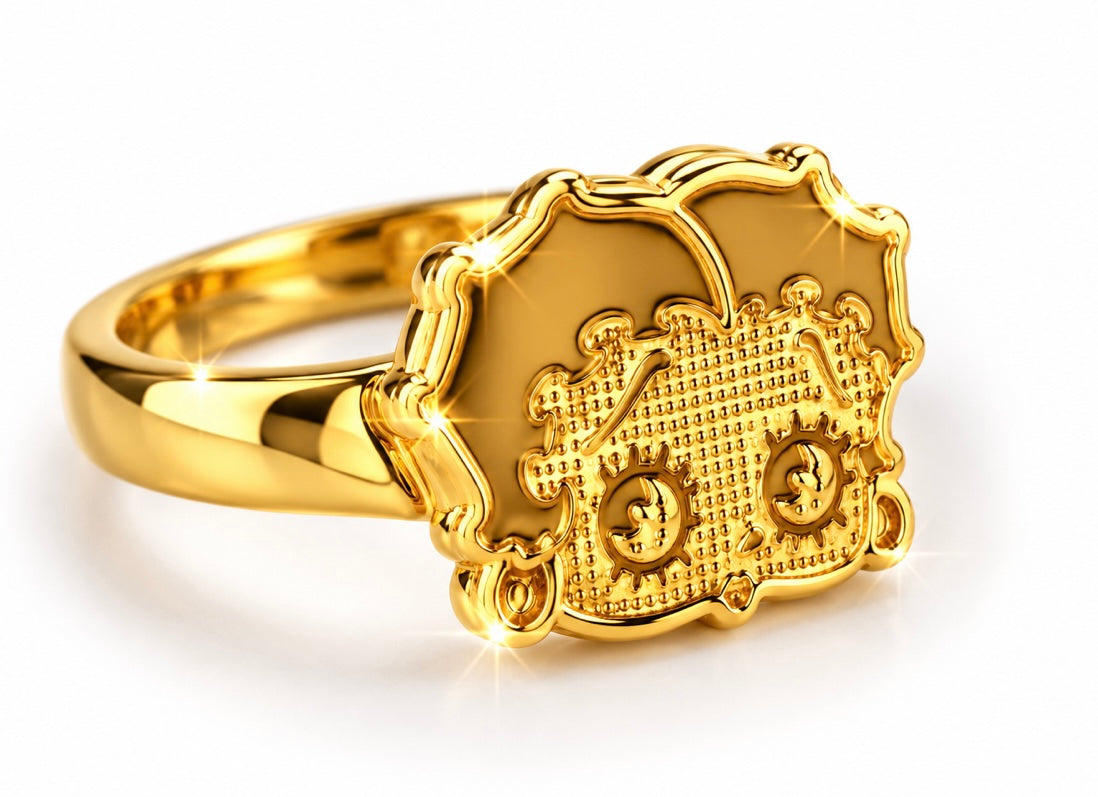ANGEL BABY' 18K Gold Plated Ring