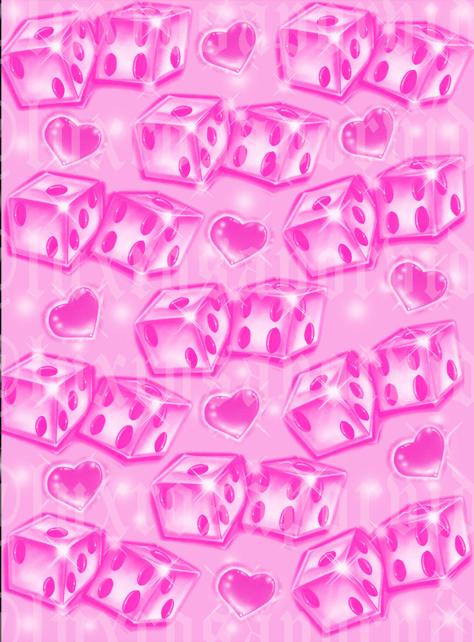 EXTRA EXTRA EXTRA XXX LARGE LIMITED EDITION 'LUCK OF A LADY' Glamour Shotz Airbrushed Backdrop (MALIBU PINK) (XXXL) Exclusive/Limited Edition!!