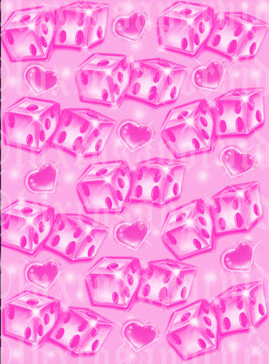 EXTRA EXTRA EXTRA XXX LARGE LIMITED EDITION 'LUCK OF A LADY' Glamour Shotz Airbrushed Backdrop (MALIBU PINK) (XXXL) Exclusive/Limited Edition!!