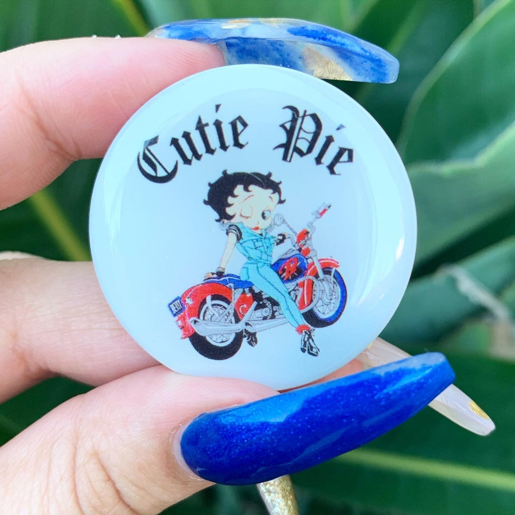 Cutie Pie Pop Grip (Drop Glue Style)