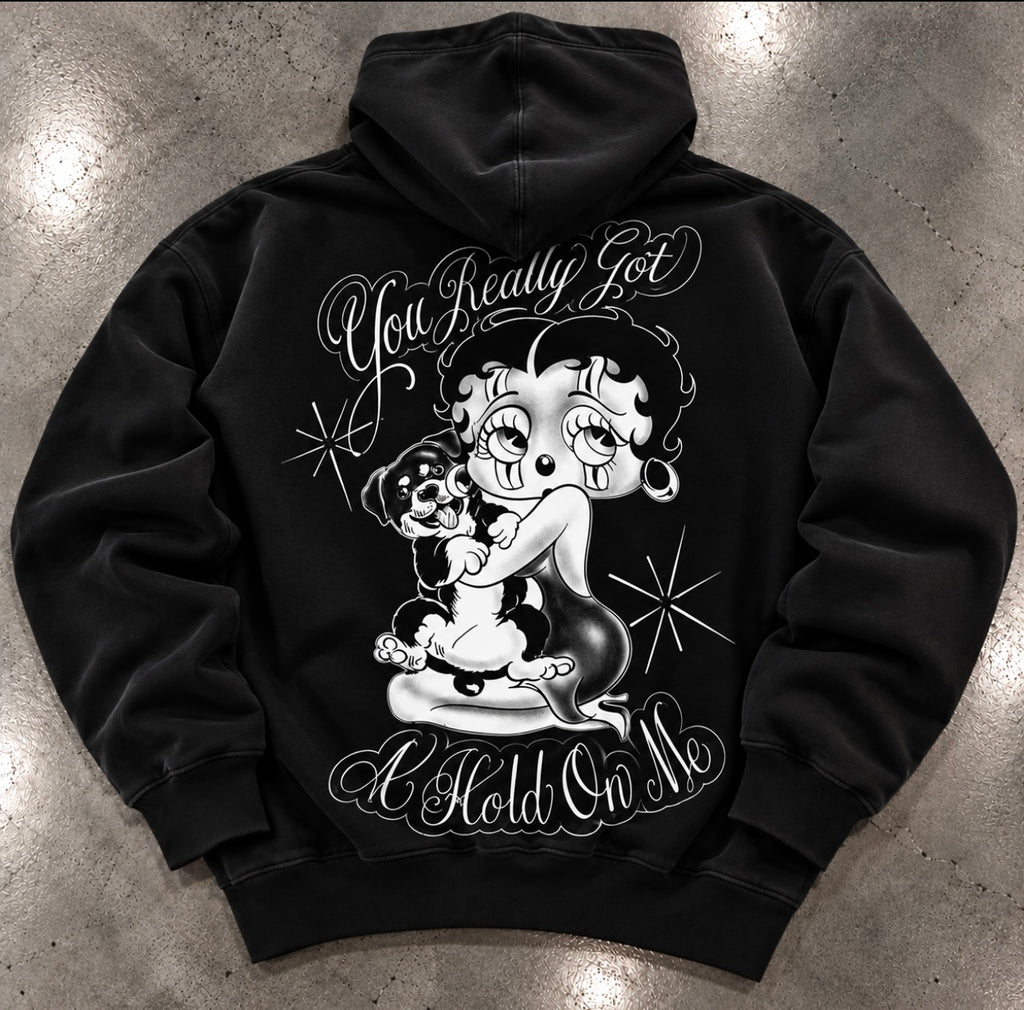 Limited Edition 'You Really Got A  Hold On Me' ZIP-UP Hoodie (BLACK)