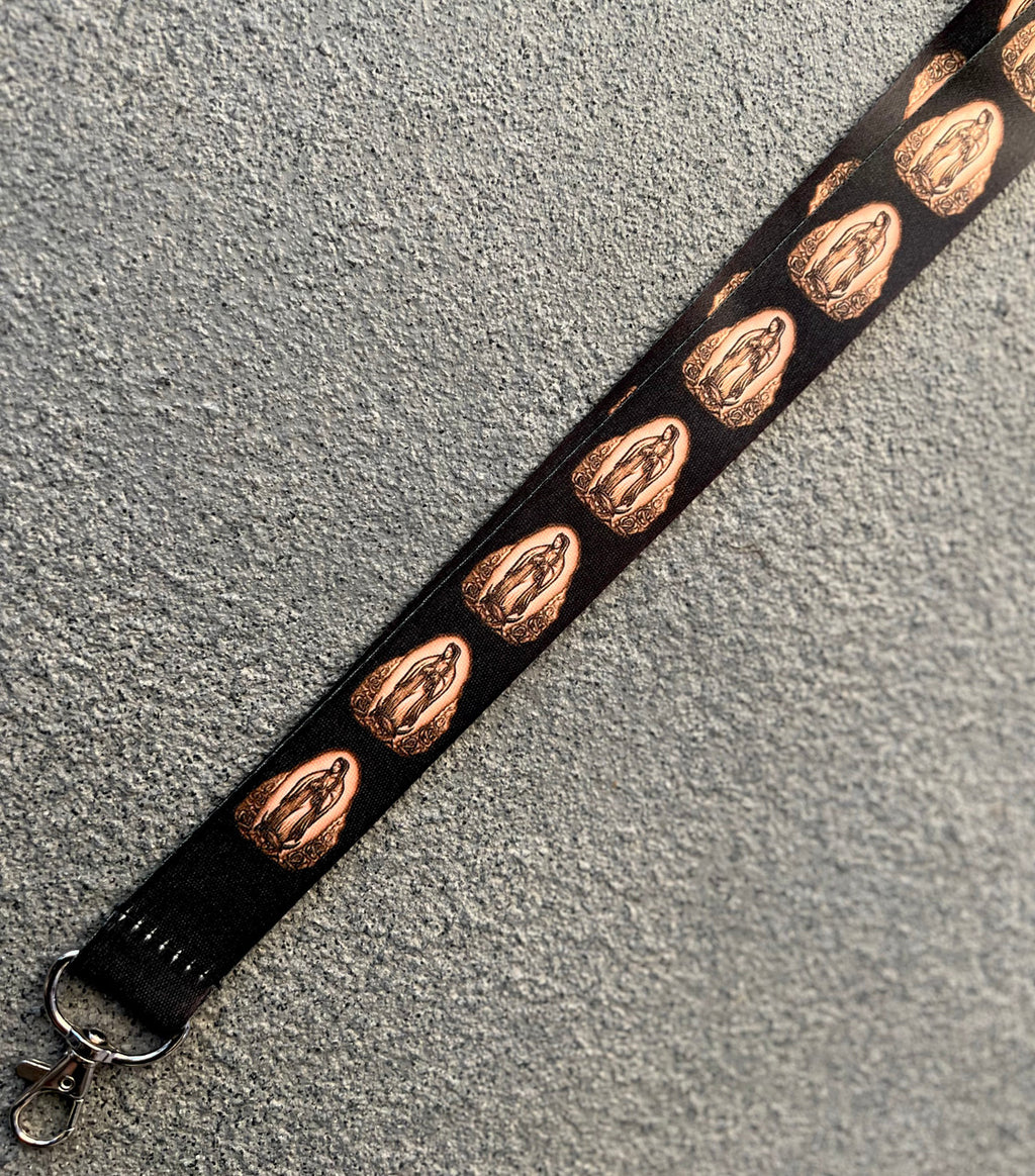PRAY FOR US Lanyard (BROWN)