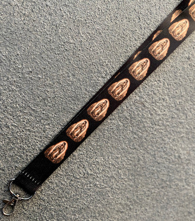 PRAY FOR US Lanyard (BROWN)