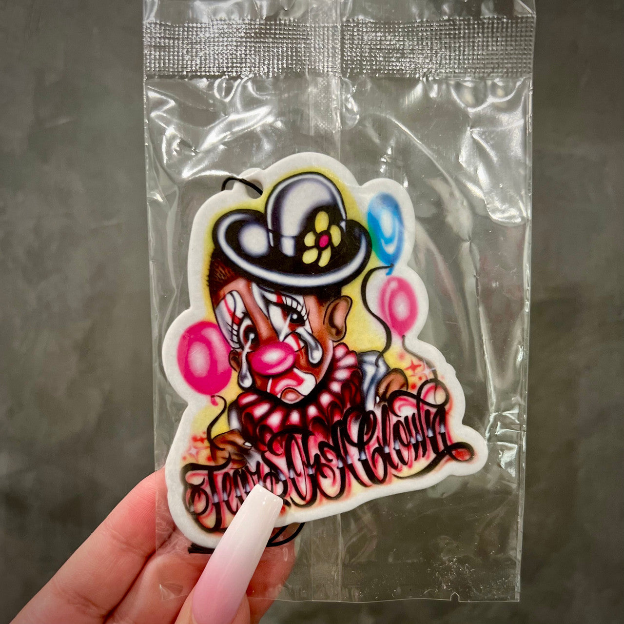 Tears Of A Clown Airbrushed Air Freshener