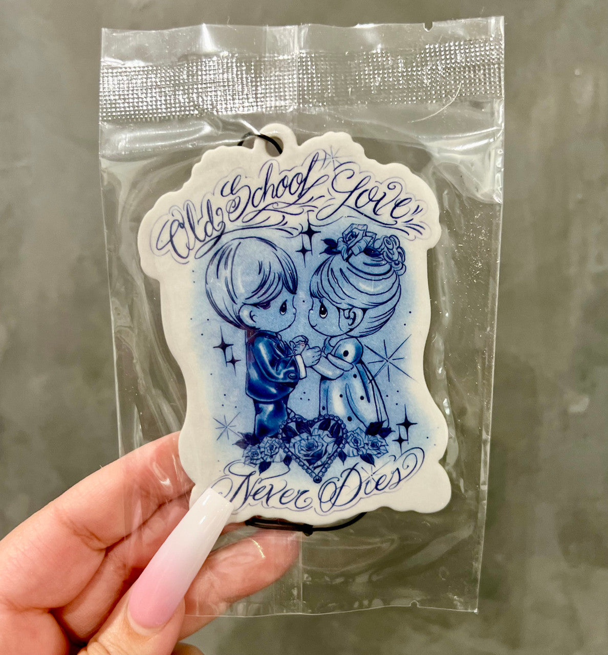 Old School Love Never Dies Air Freshener