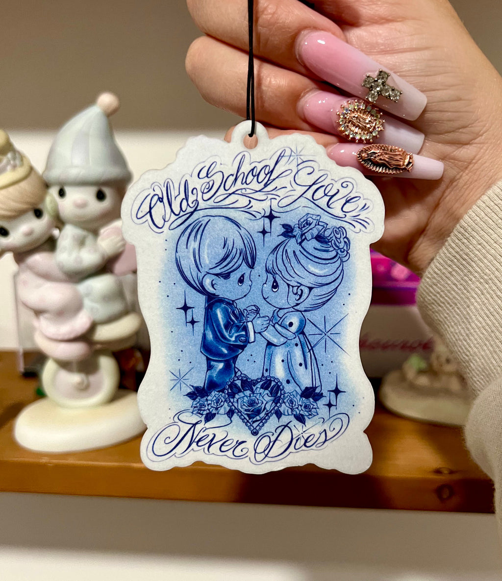 Old School Love Never Dies Air Freshener