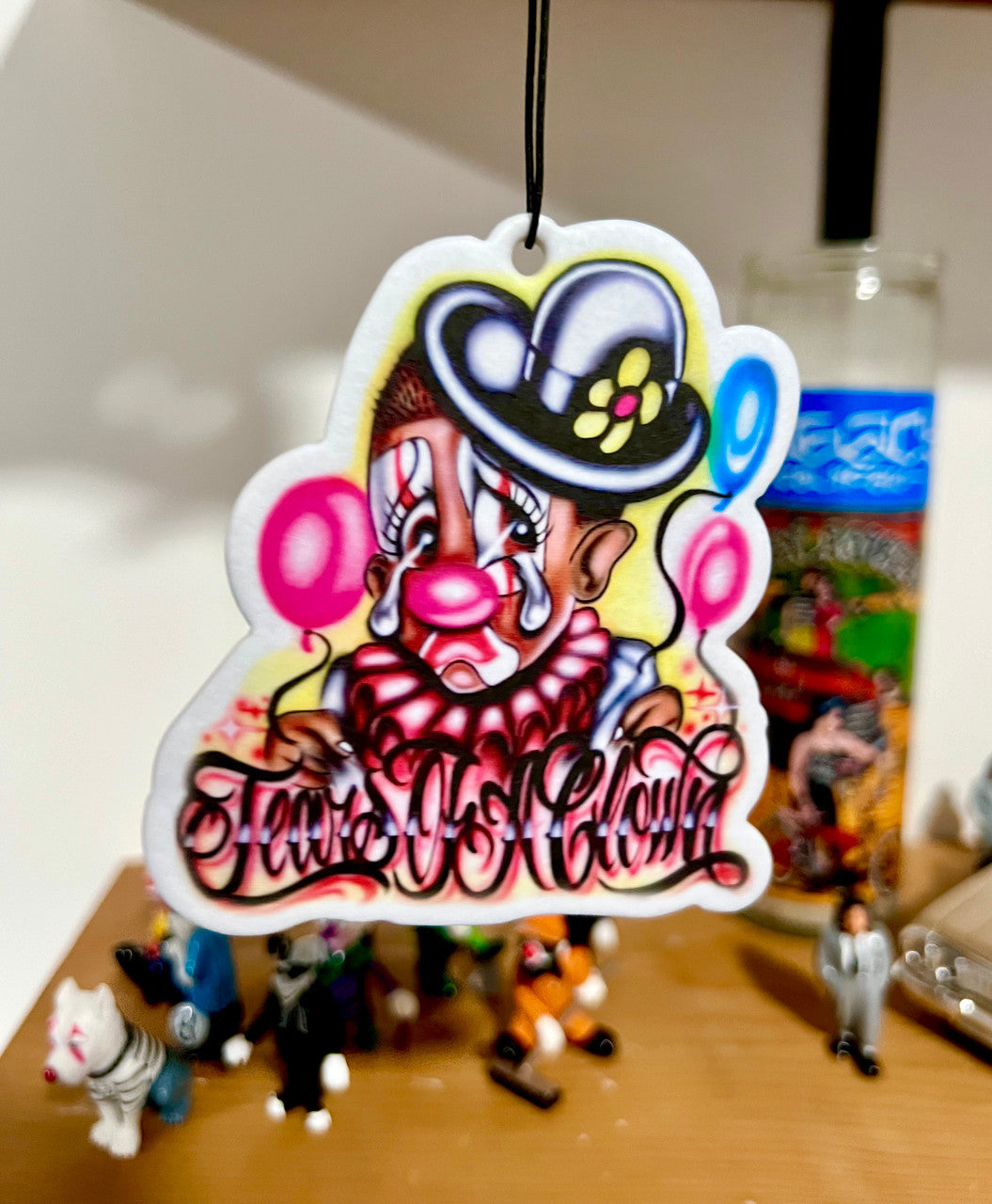 Tears Of A Clown Airbrushed Air Freshener