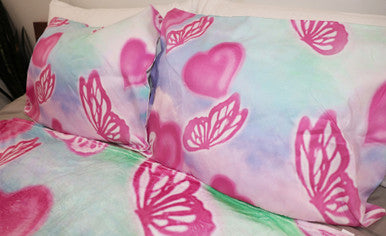 Ethereal Skies Airbrushed  Pillowcases PASTEL (Set Of Two)