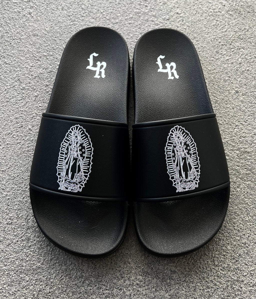 OUR LADY Slides (Black)