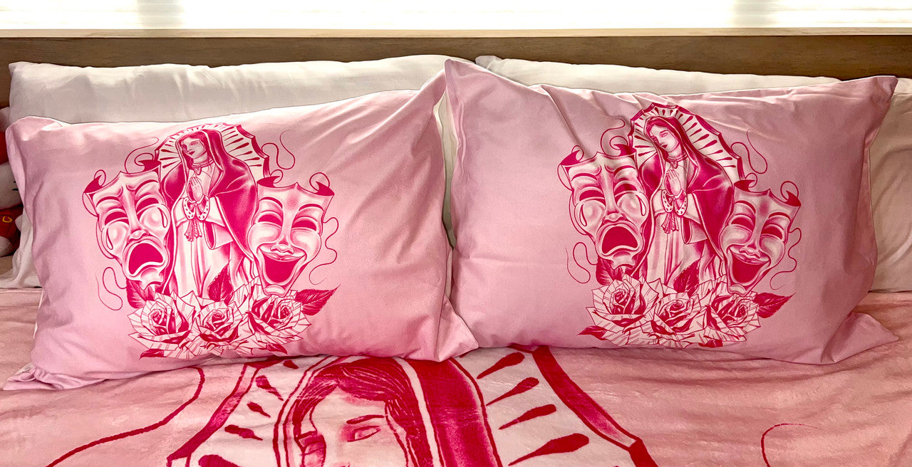 'LUPITA' Pillowcases (Set Of Two) *PINK