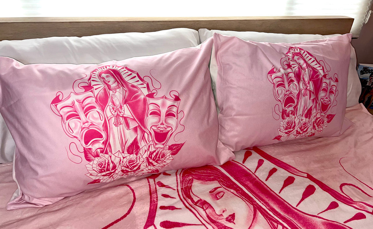 'LUPITA' Pillowcases (Set Of Two) *PINK