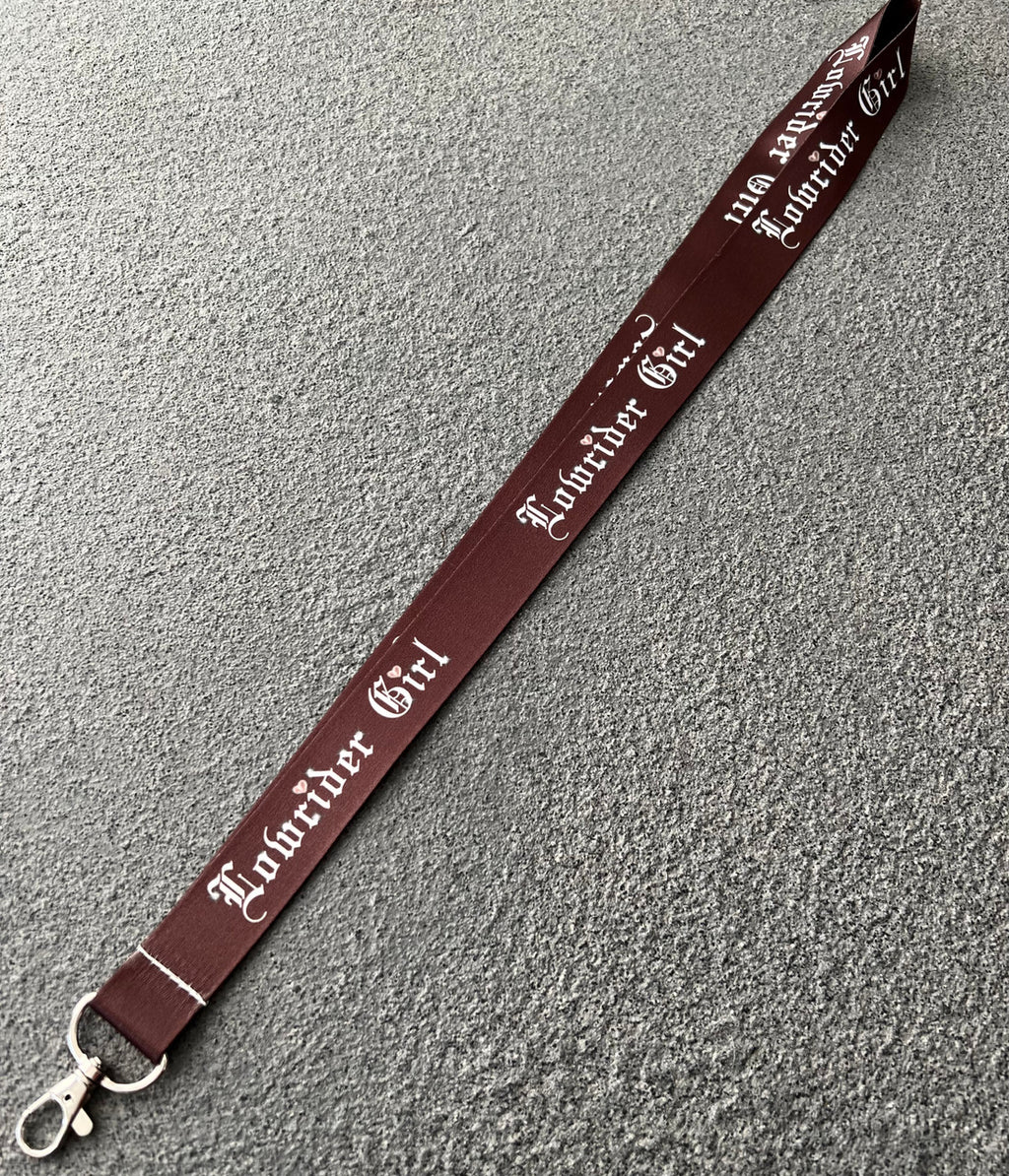 Lowrider Girl Lanyard (Brown)