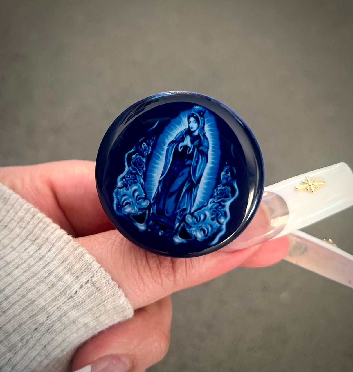 'PRAY 4 US' Pop Grip (Drop Glue Style) BLUES