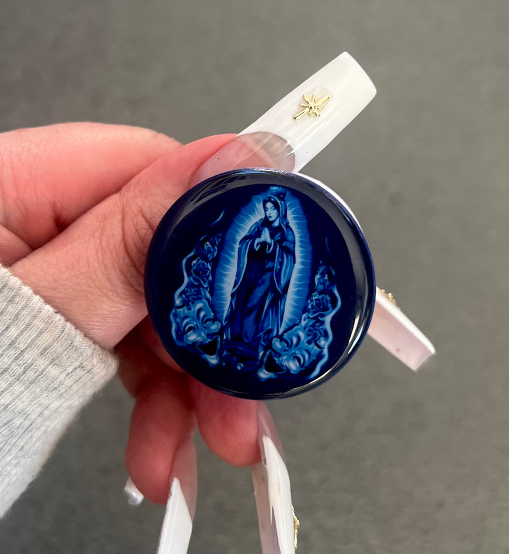 'PRAY 4 US' Pop Grip (Drop Glue Style) BLUES