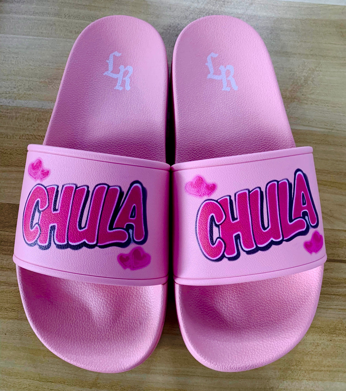 CHULA' Airbrushed Slides (PINK)