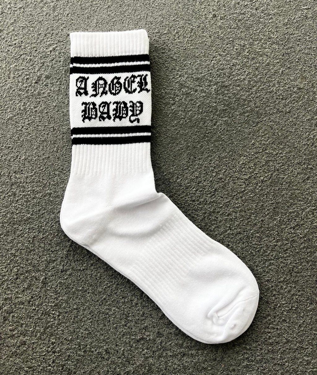 Angel Baby OE Socks (WHITE/BLACK)