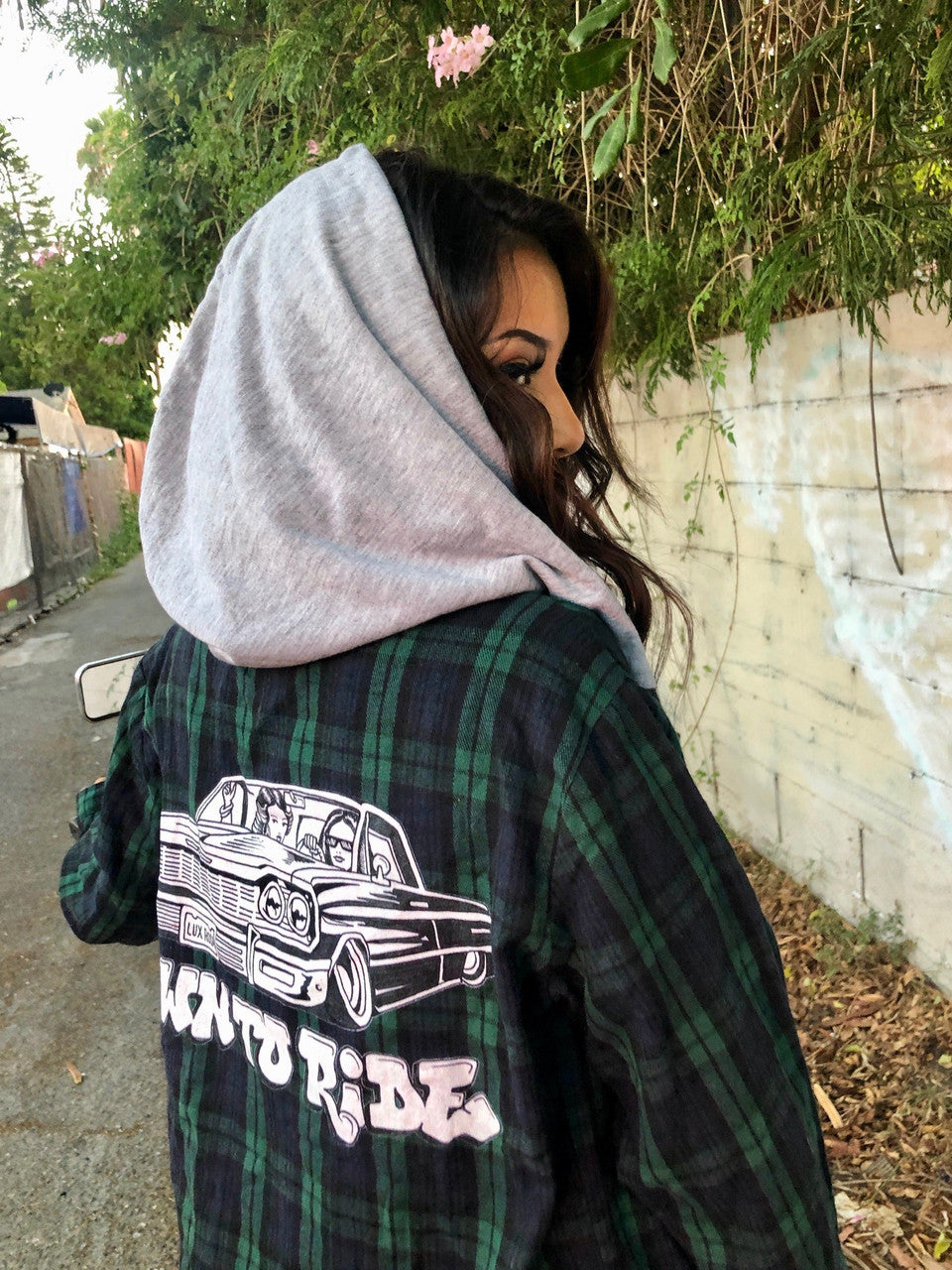 Down To Ride Hooded Flannel
