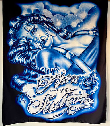 Limited Edition Tears Of A Sad Girl Tapestry (BLUE/BLACK)
