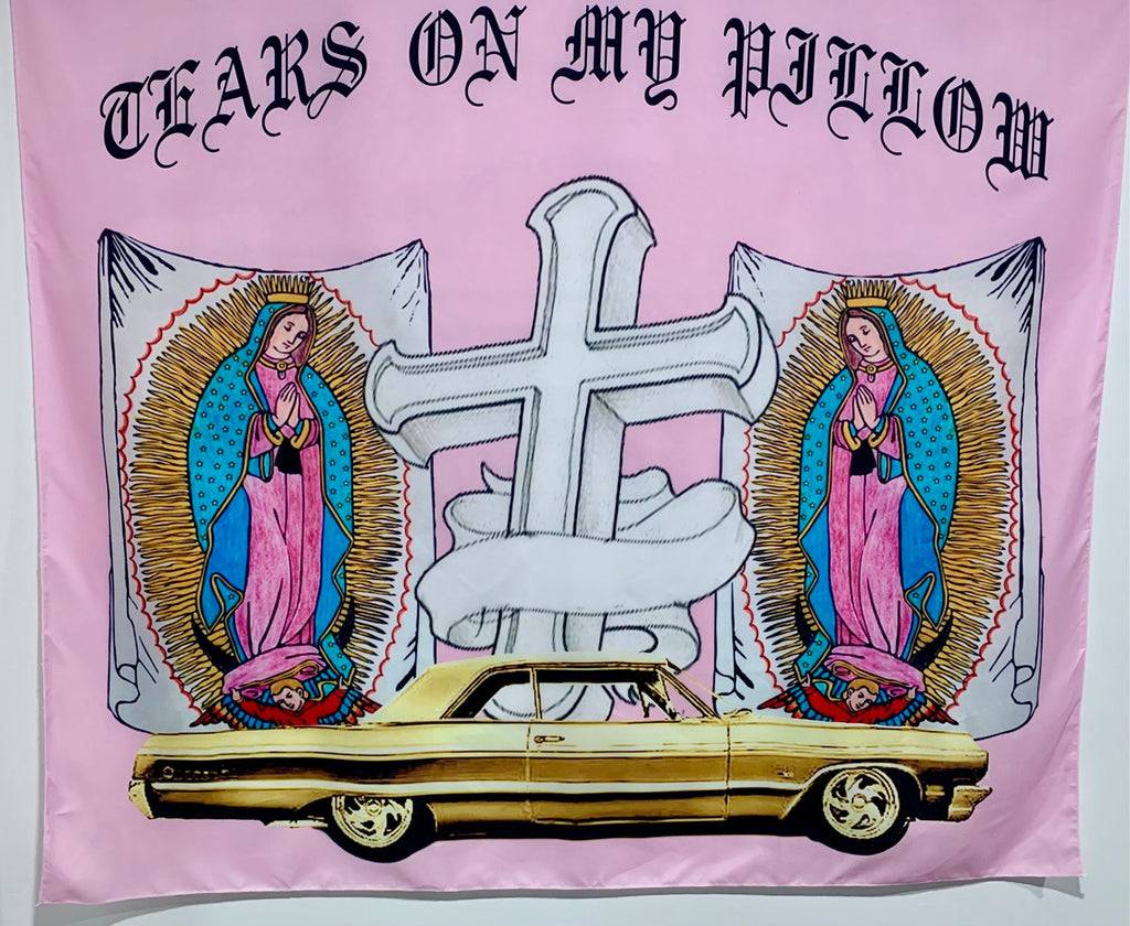 Limited Edition Tears On My Pillow Tapestry (Light Pink)