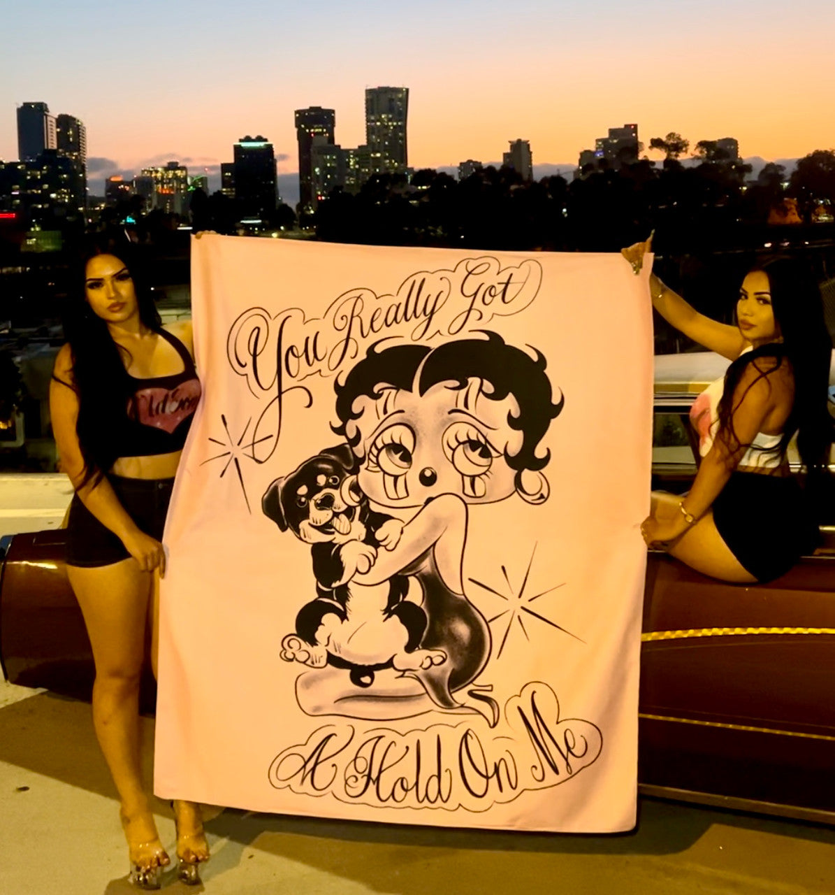 Limited Edition 'You Really Got A Hold On Me' Pen & Ink Tapestry (Pink)