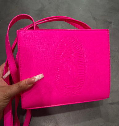 Limited Edition Lux Rosa OUR LADY Shoulder Bag (Small)- BRATZ NEON PINK