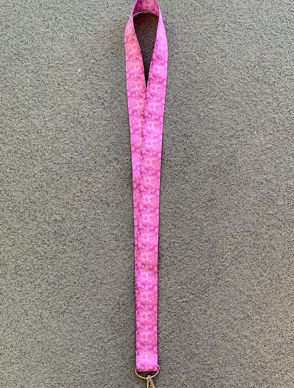 Airbrushed Pink Mariposa Lanyard (Pink)