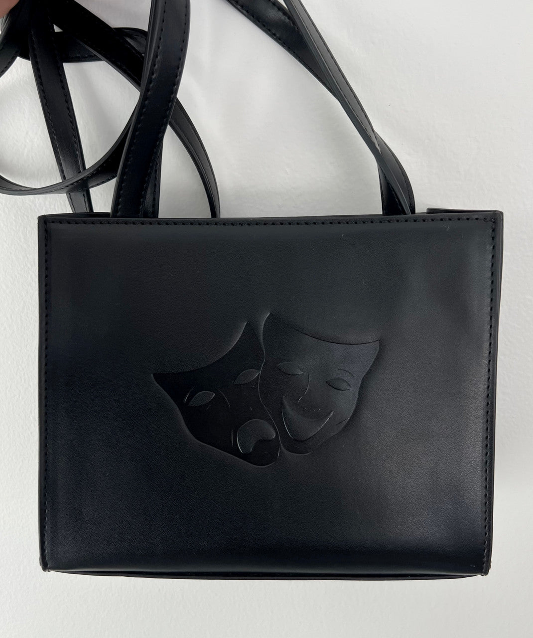 Lux Rosa SMILE NOW, CRY LATER Shoulder Bag (Small)- Black