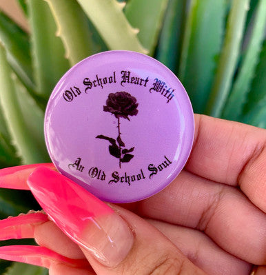 Old School Heart With An Old School Soul Pop Grip (Lavender)