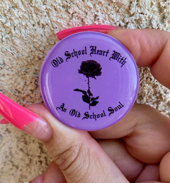 Old School Heart With An Old School Soul Pop Grip (Lavender)