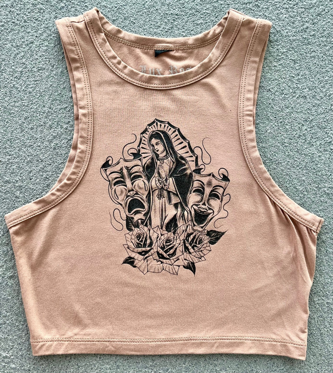 LUPITA Crop Tank Top (Brown)