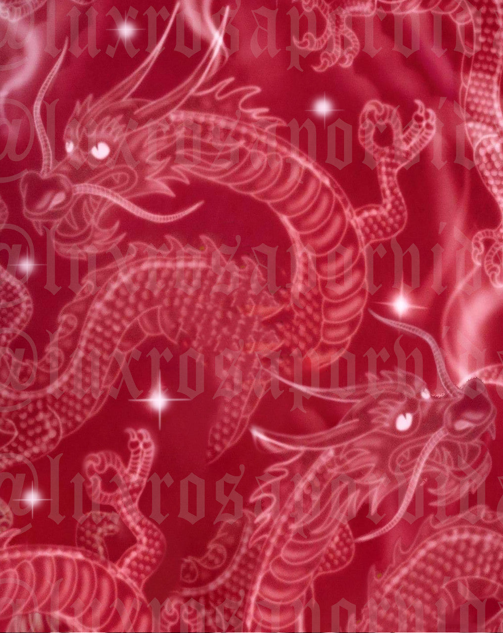 EXTRA EXTRA EXTRA XXX LARGE LIMITED EDITION 'LUCKDRAGON' Glamour Shotz Airbrushed Backdrop (RED) (XXXL) Exclusive/Limited Edition!!