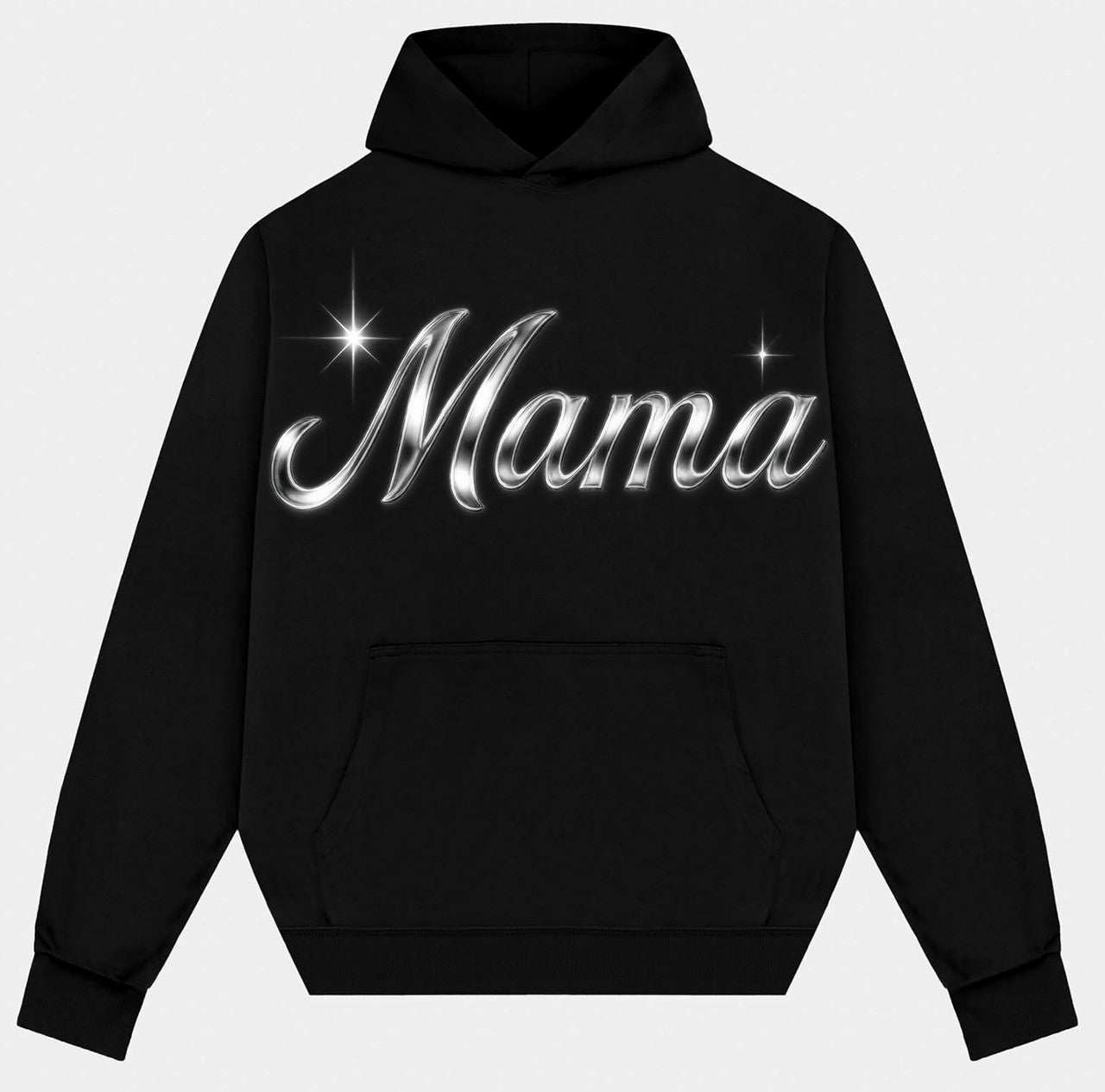 PRESALE** 'MAMA' CHROME Pullover Hoodie (BLACK)