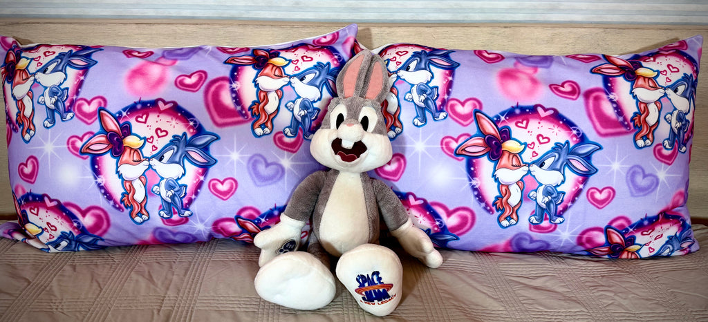 CONFESSIN A FEELING Airbrush Y2K Pillowcases (Set Of Two) *PURPLE