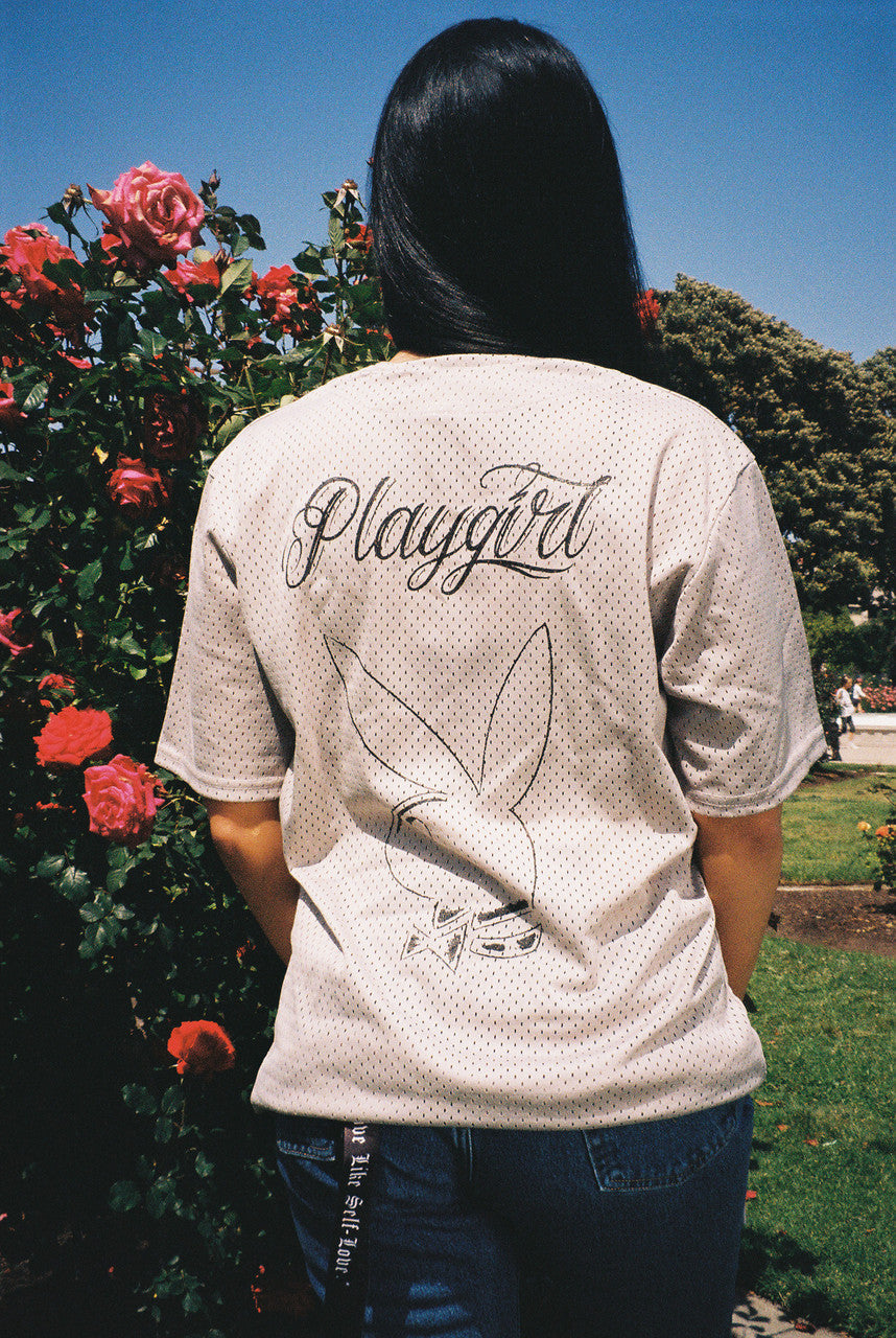 Lux Rosa P/V PLAYGIRL Pro Mesh Baseball Jersey (GREY)