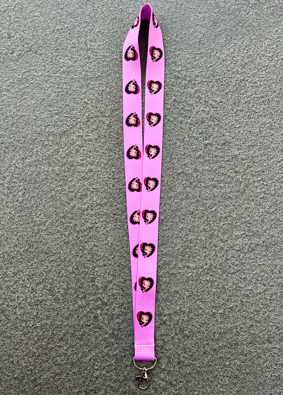 Playgirl At Heart Airbrushed Lanyard (PINK)