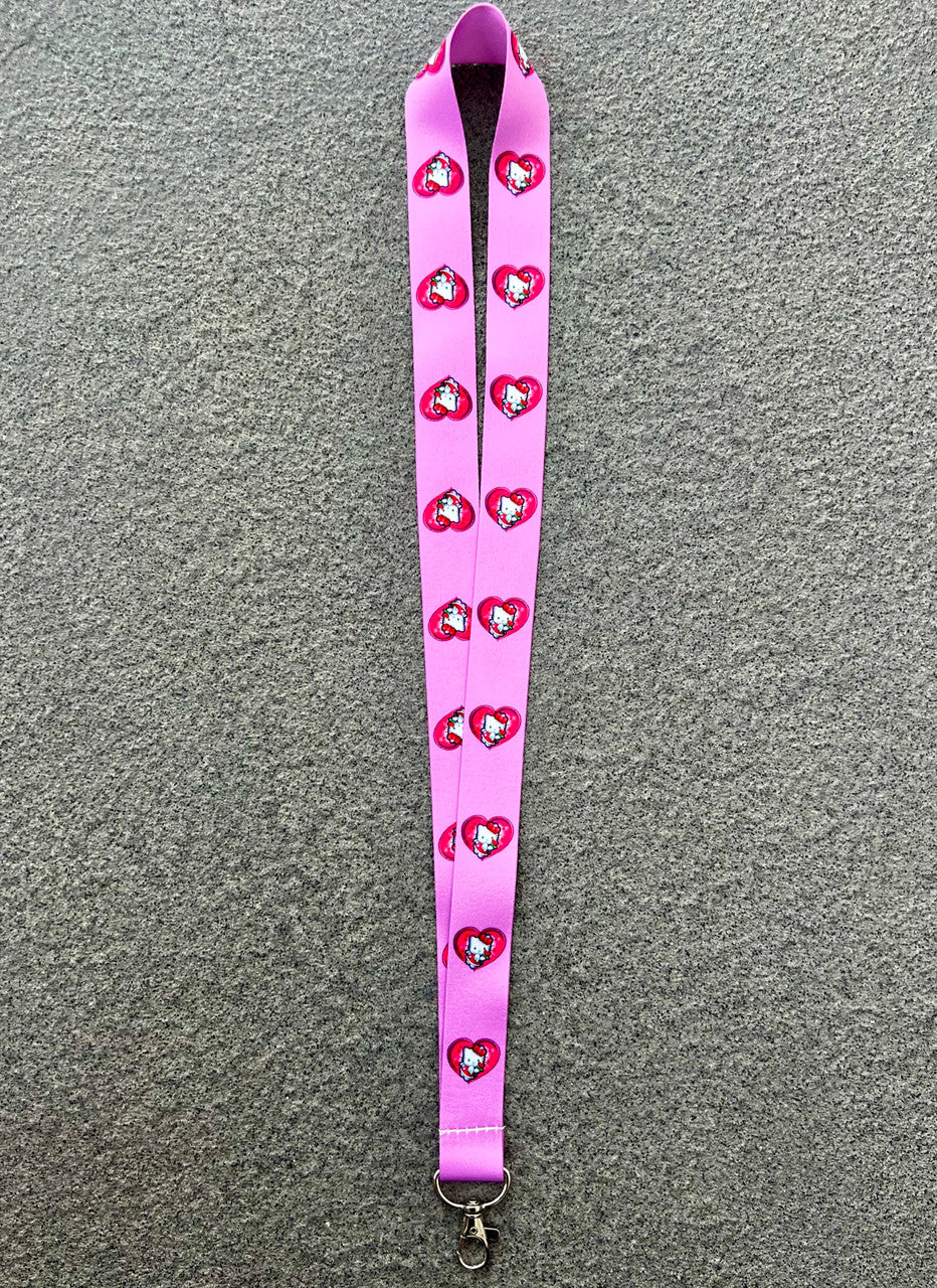 Angel Baby Meow Airbrushed Lanyard (PINK)