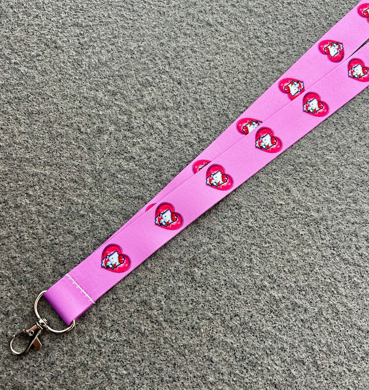 Angel Baby Meow Airbrushed Lanyard (PINK)