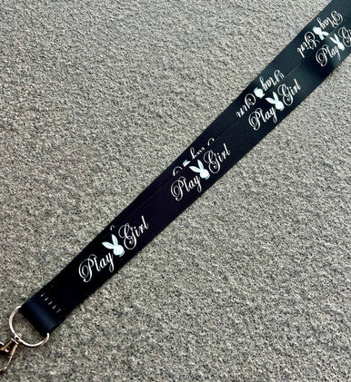 Play On Playgirl Lanyard (Black)