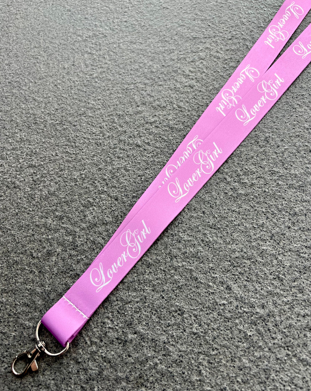 LoverGirl Script Lanyard (Pink)