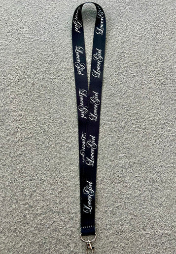 LoverGirl Script Lanyard (Black)