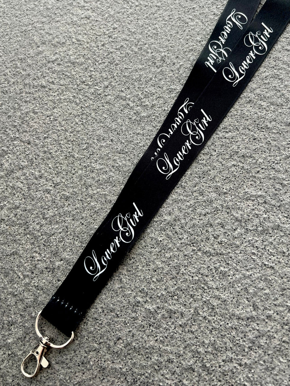 LoverGirl Script Lanyard (Black)