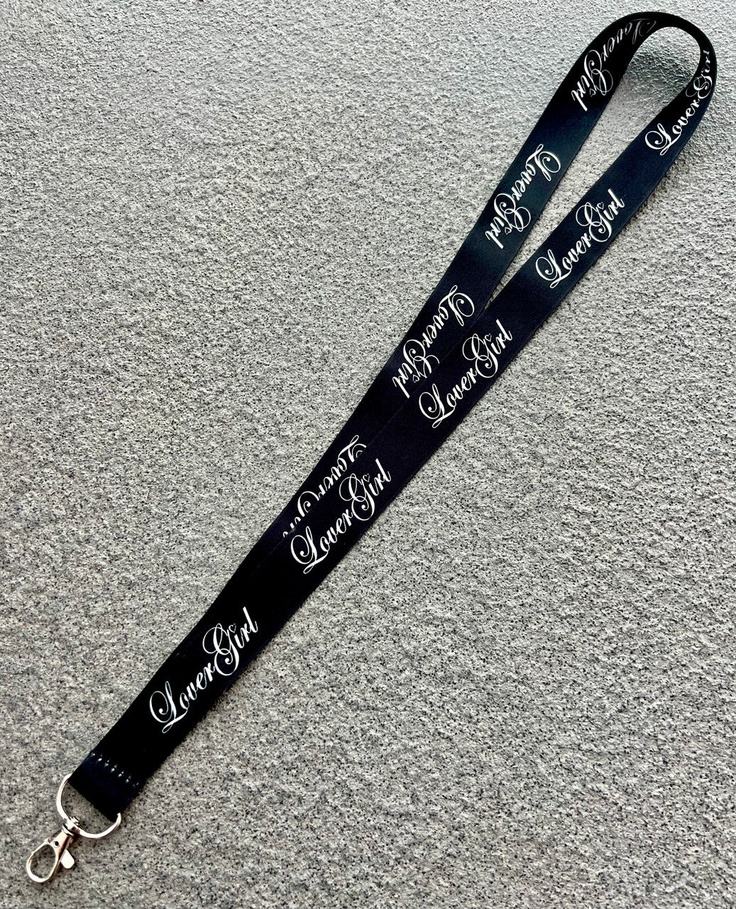 LoverGirl Script Lanyard (Black)
