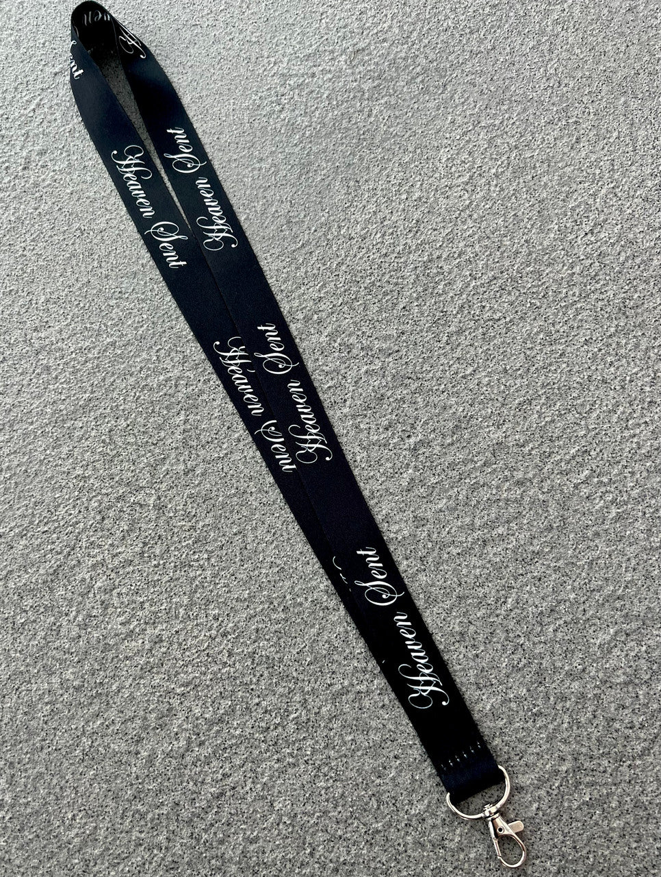 Heaven Sent Script Lanyard (Black)