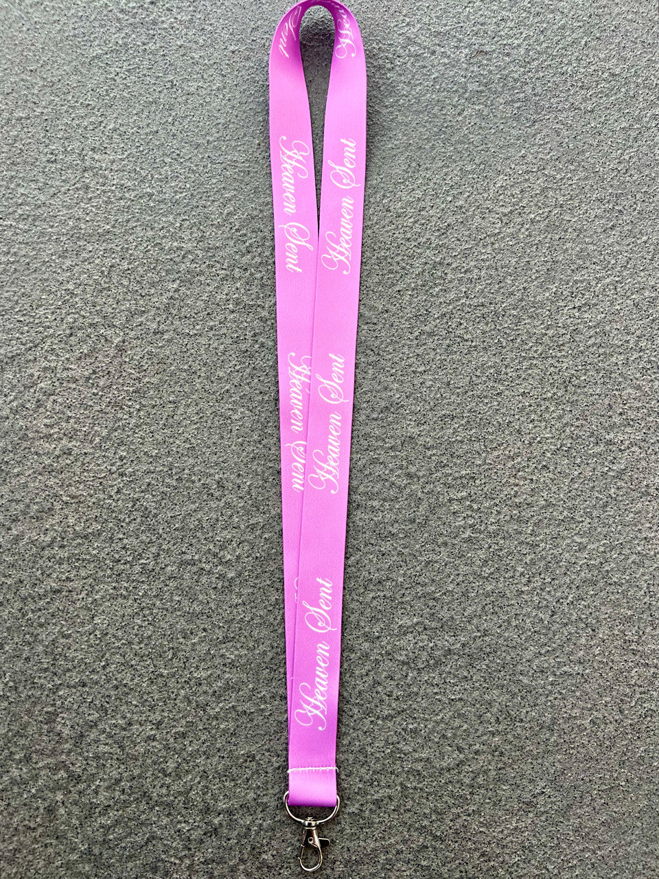 Heaven Sent Script Lanyard (Pink)