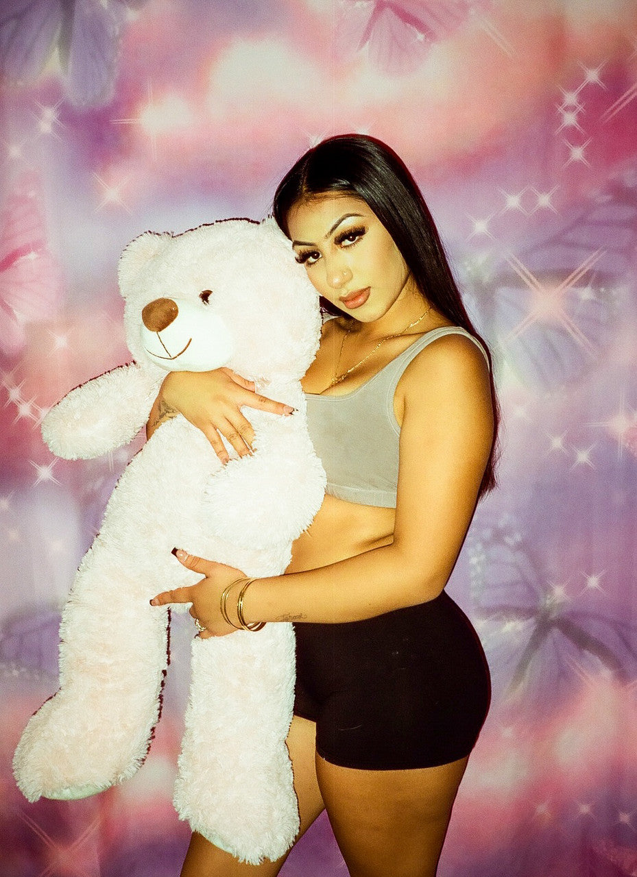 Glamour Shotz  Airbrushed 'Cotton Candy & Butterflies' Backdrop (Pink/Purple) (Extra Large)