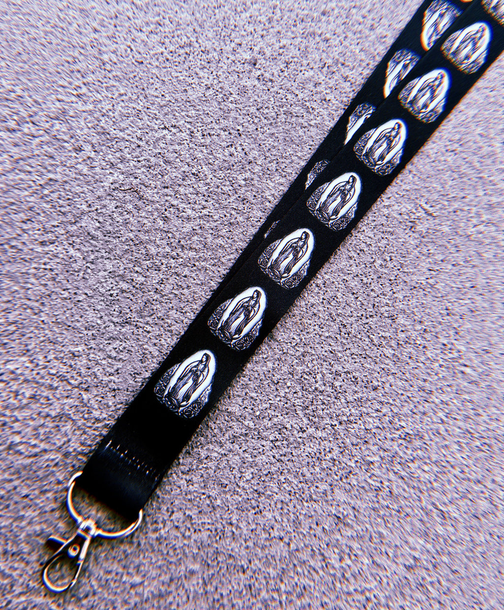 PRAY FOR US Lanyard (Black)