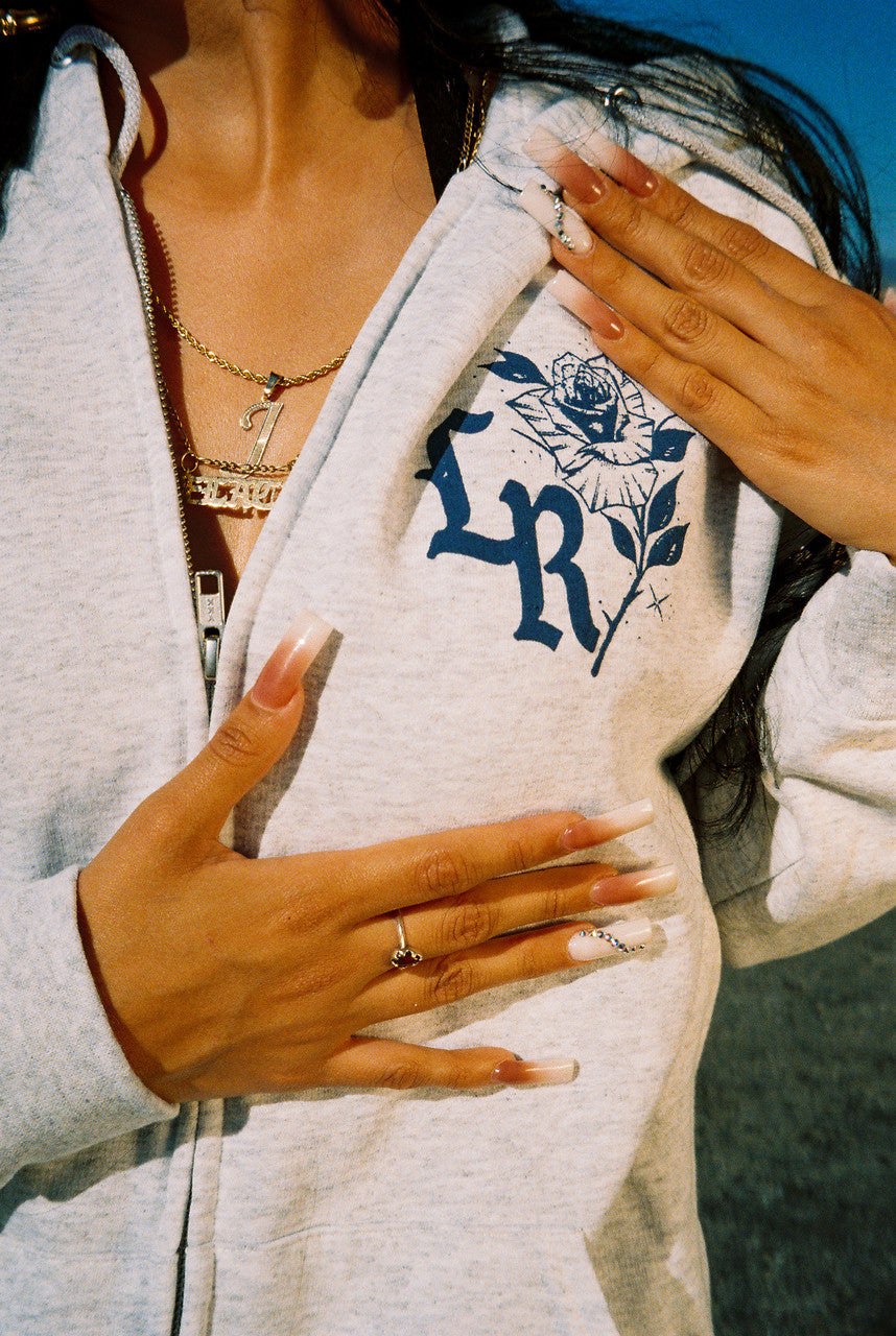 Limited Edition 'SO RUFF SO TUFF' Airbrush ZIP-UP Hoodie (Grey)